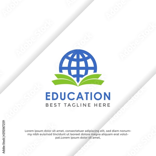 Modern Education icon Logo template