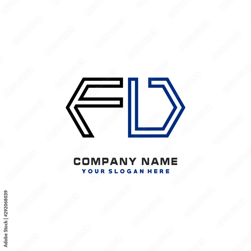 initials FV logo template vector. modern abstract initials logo shaped lines, initials FV logo template vector. modern abstract initials logo shaped lines,