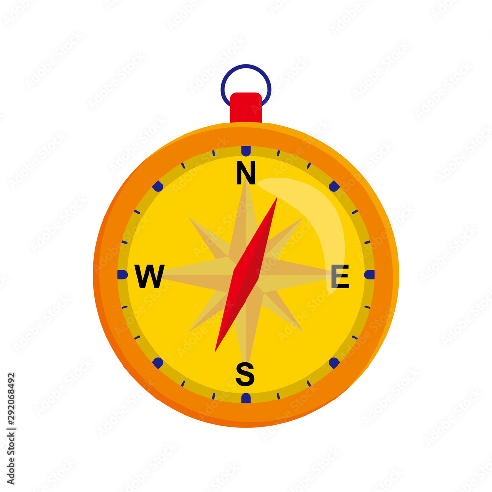 Compass vector illustration isolated on white background Compass vector illustration isolated on white background