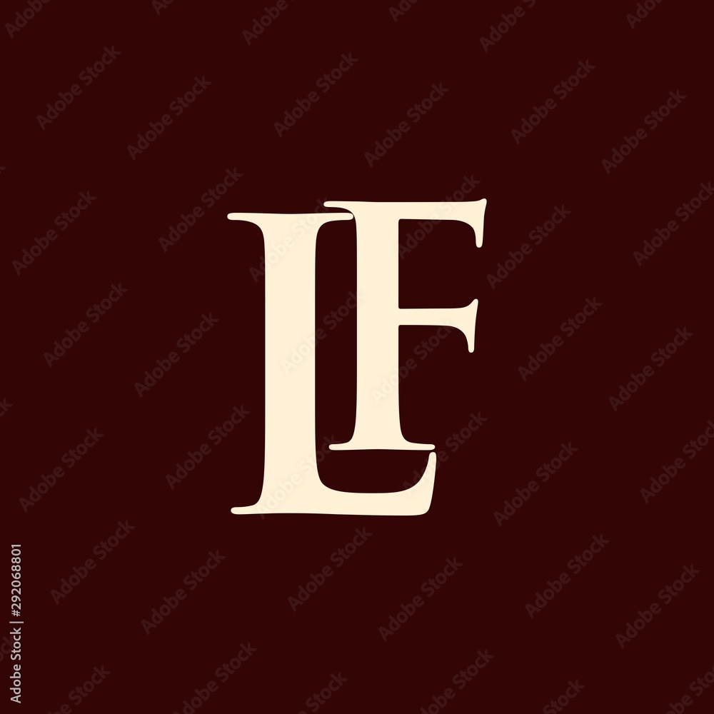 Letter LF Creative Icon Simple Logo Design Template Element Vector Letter LF Creative Icon Simple Logo Design Template Element Vector