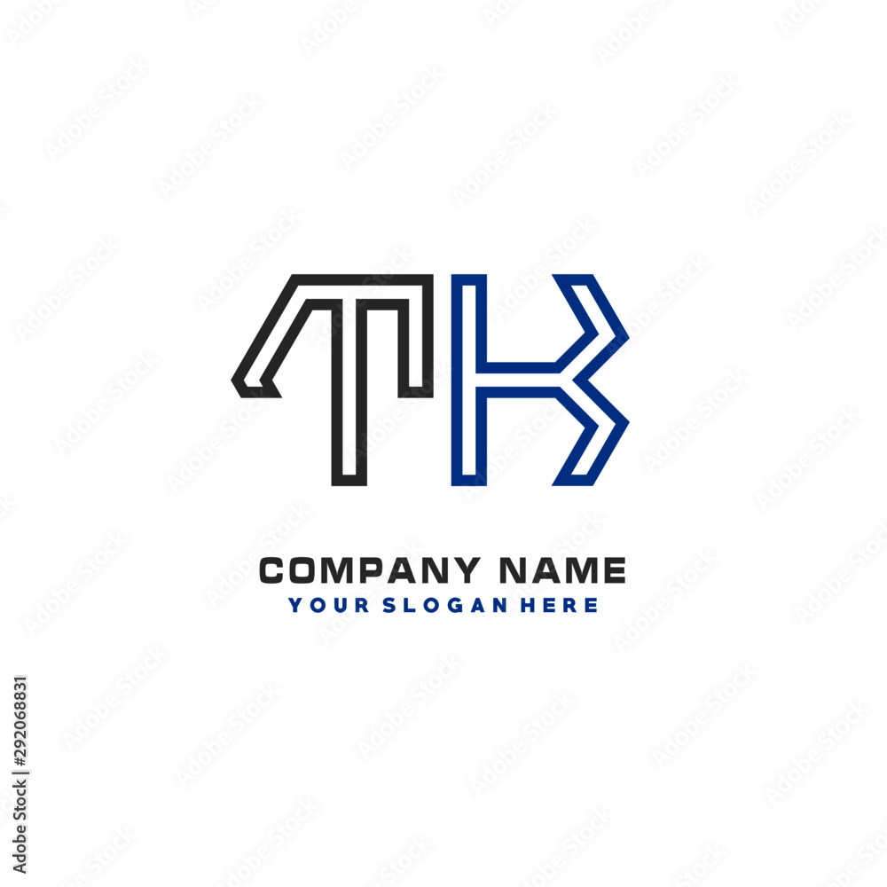initials TK logo template vector. modern abstract initials logo shaped lines, initials TK logo template vector. modern abstract initials logo shaped lines,