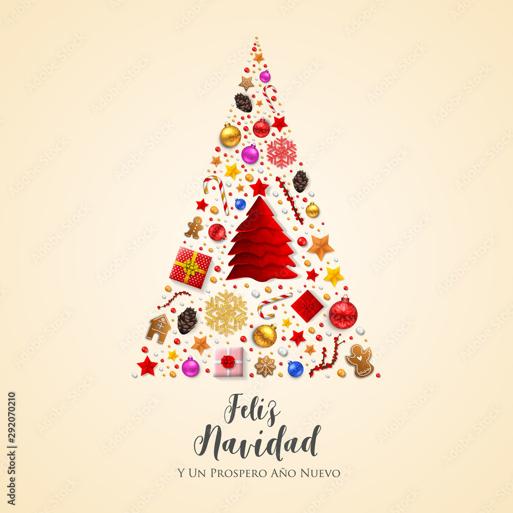 Spanish Christmas (Feliz Navidad) and Happy New Year 2020 greeting card Spanish Christmas (Feliz Navidad) and Happy New Year 2020 greeting card