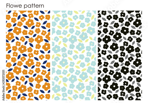 花柄　Floral Seamless Pattern. Vector design