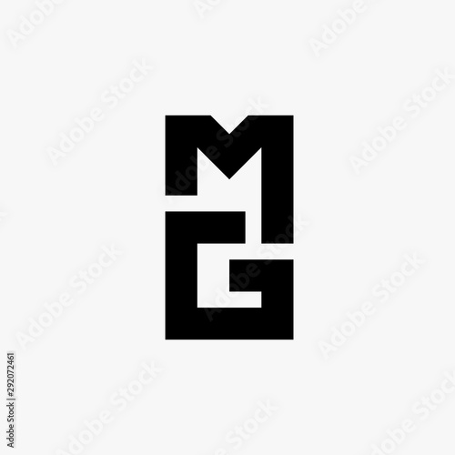 Letter MG Creative Typography Modern Icon Logo Design Template Element Vector