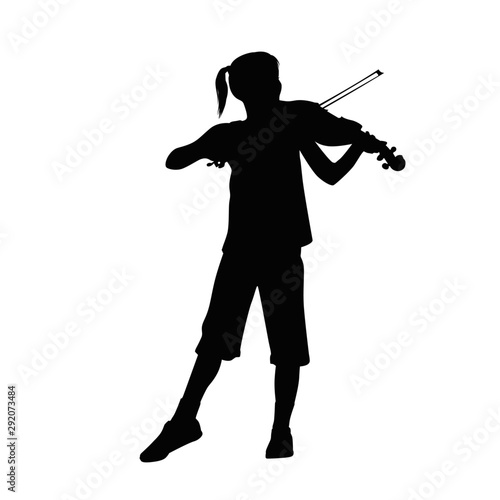 Violinist Silhouette