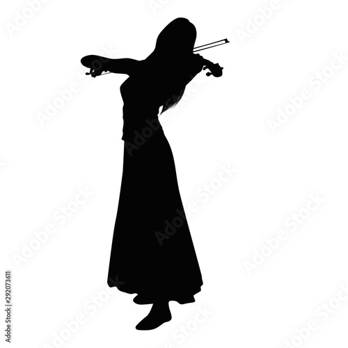 Violinist Silhouette