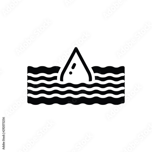 Black solid icon for deep submerge