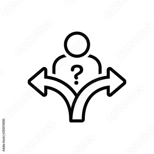 Black line icon for Artbodecision 