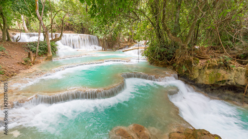 Tad Kuang Si, A great waterfall in Laung Prabang ,Laos