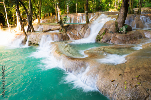 Tad Kuang Si  A great waterfall in Laung Prabang  Laos