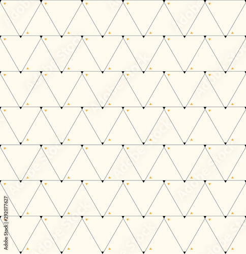 Zig zag triangle pattern