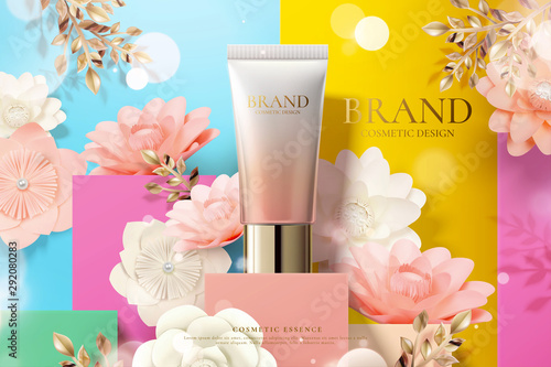 Cosmetic plastic tube ads