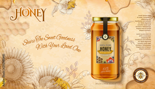 Wildflower honey ads
