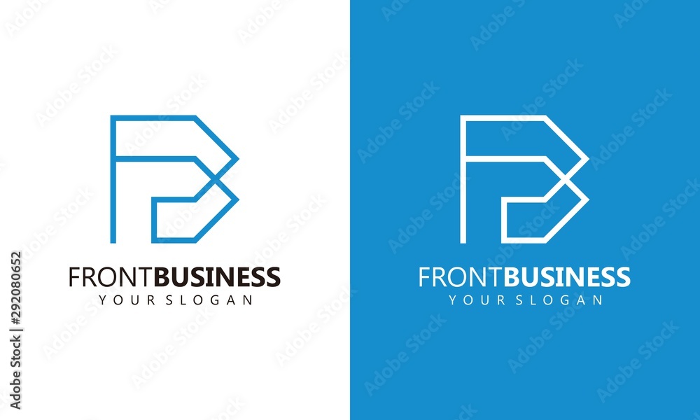 Clean line logo design of letter B with clean background - EPS10 - Vector. Clean line logo design of letter B with clean background - EPS10 - Vector.