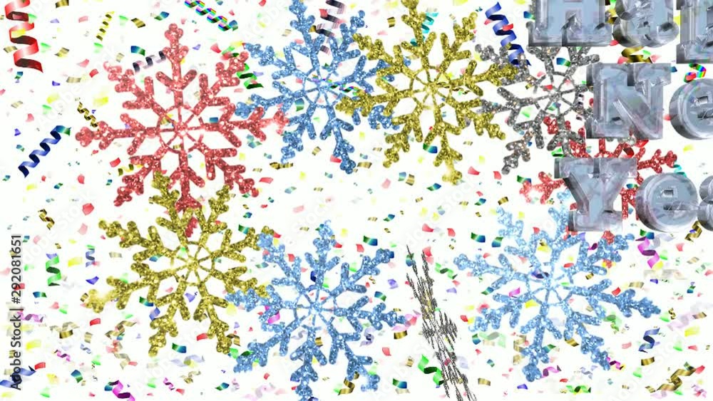 beautiful video, white snowflakes on a shiny background with the inscription beautiful video, white snowflakes on a shiny background with the inscription