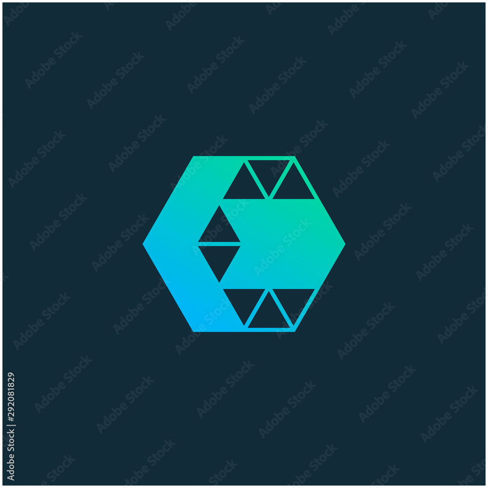 back Arrow hexagon abstract logo design. Delivery icon. Web, Digital, Marketing, Network icon. construction concept. -vector back Arrow hexagon abstract logo design. Delivery icon. Web, Digital, Marketing, Network icon. construction concept. -vector