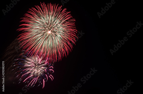 Fireworks 4th of July night Mt. Rubidoux Riverside California