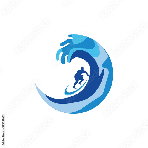 abstract wave logo vector image
