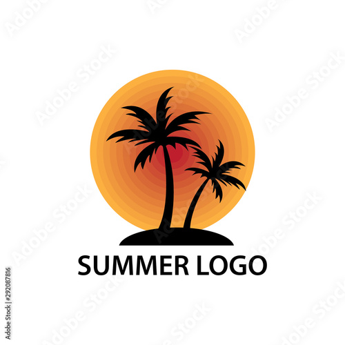 summer logo vector image