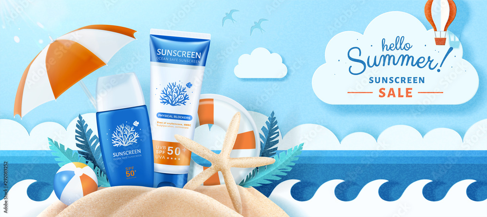 Photography Ocean friendly sunscreen ads