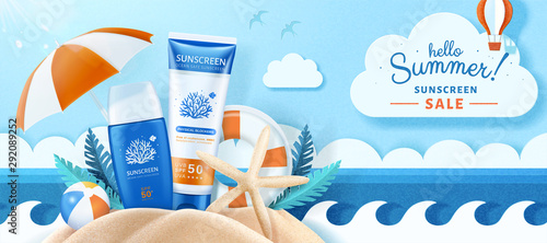 Ocean friendly sunscreen ads