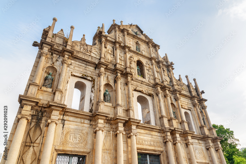 Gorgeous view of the Ruins of St. Paul's in Macau