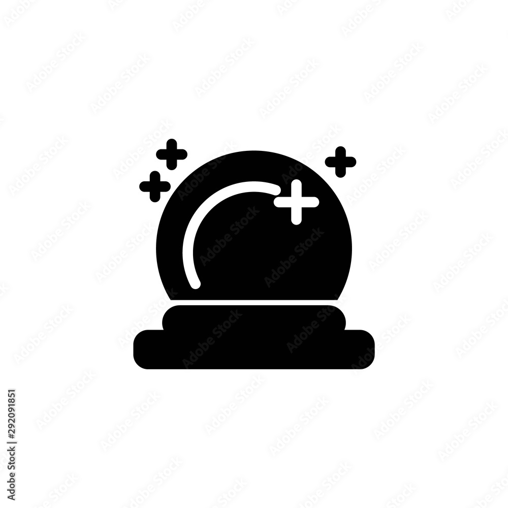 magic ball solid icon magic ball solid icon