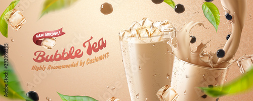 Bubble tea banner ads
