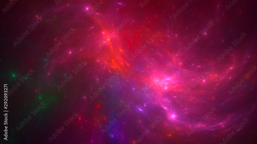 Fototapeta premium 3D rendering abstract fractal technology wallpaper 