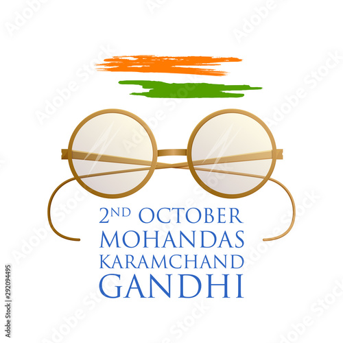 illustration of India background with Nation Hero and Freedom Fighter Mahatma Gandhi for Gandhi Jayanti