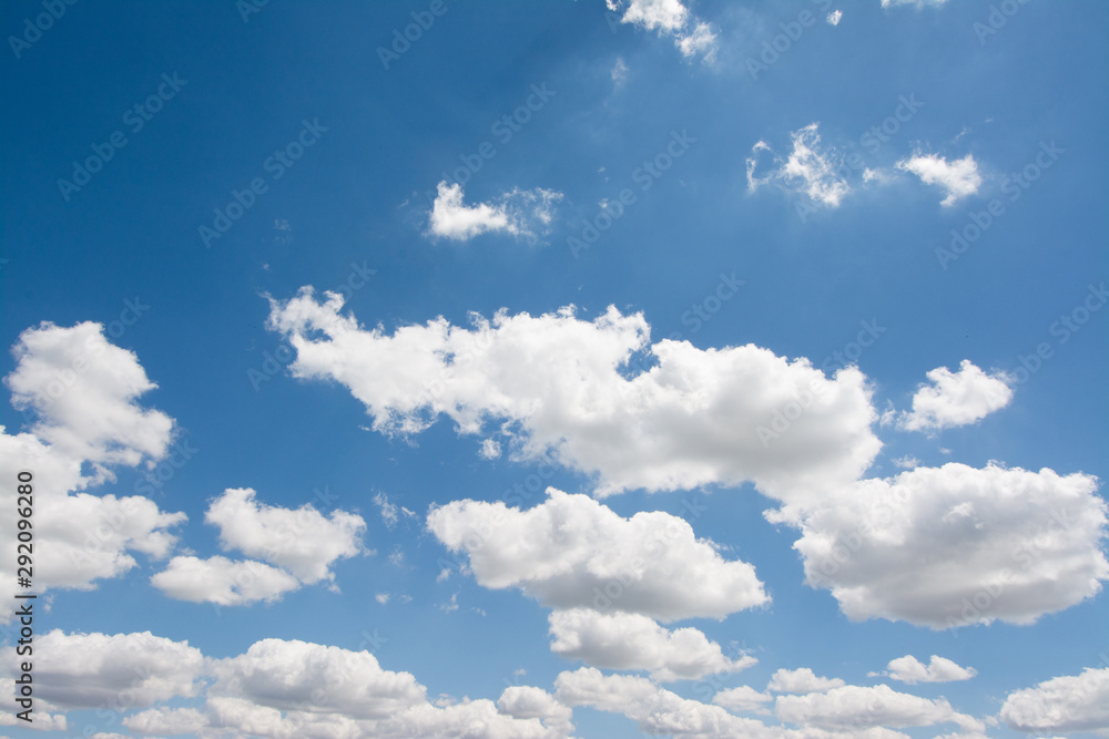Blue sky with white clouds for background Blue sky with white clouds for background