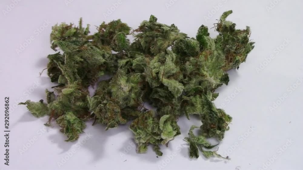 Zooming in on a small pile of broken up Medical Cannabis Zooming in on a small pile of broken up Medical Cannabis