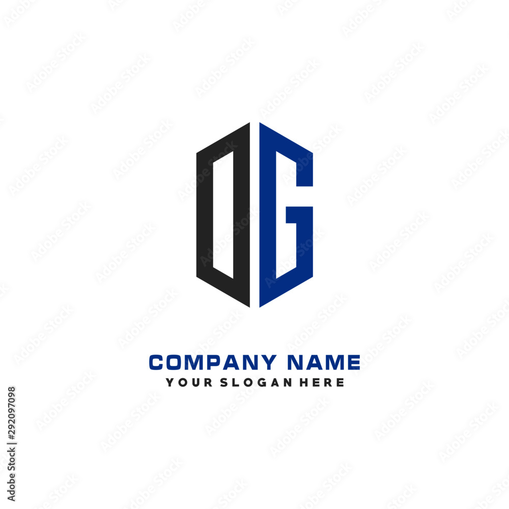 DG Initial Letter Logo Hexagonal Design, initial logo for business, DG Initial Letter Logo Hexagonal Design, initial logo for business,