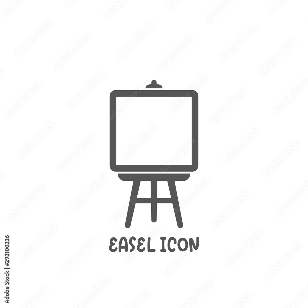Easel icon simple flat style vector illustration. Easel icon simple flat style vector illustration.