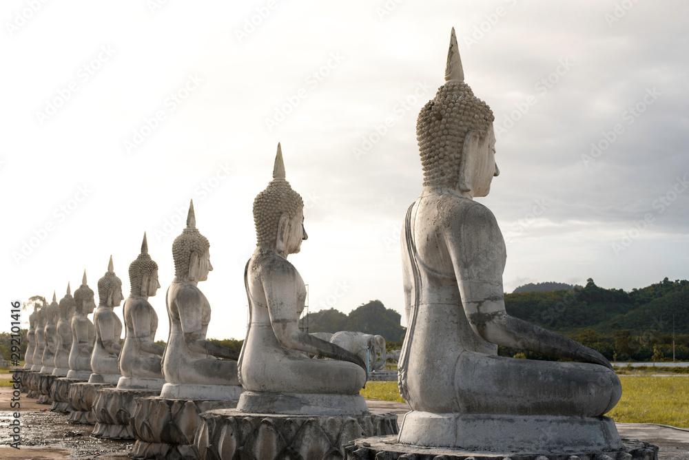 Fototapeta premium Stucco Buddha statues in Thailand