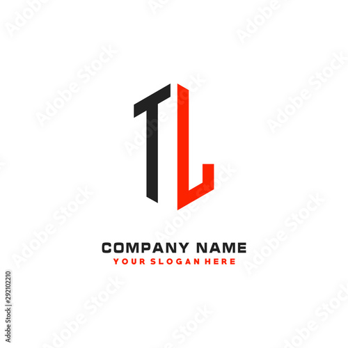 TL Initial Letter Logo Hexagonal Design, initial logo for business,