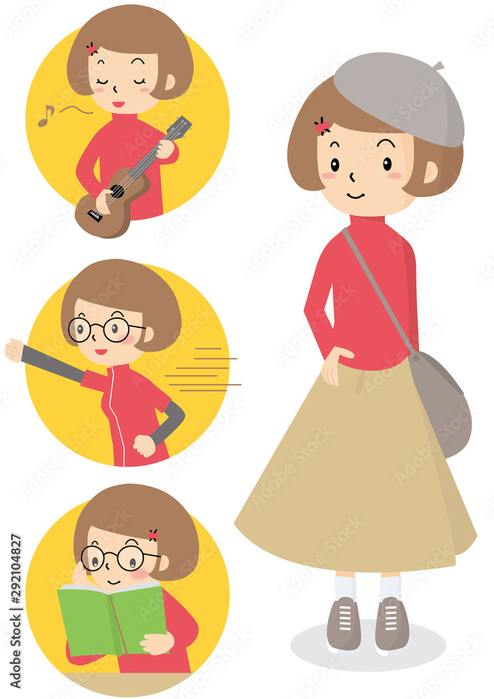 秋の女の子 秋の女の子