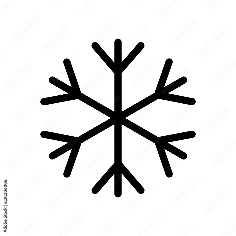 Snow flake icon. Symbol of Weather icon with trendy flat line style icon for web, logo, app, UI design. isolated on white background. vector illustration eps 10 Snow flake icon. Symbol of Weather icon with trendy flat line style icon for web, logo, app, UI design. isolated on white background. vector illustration eps 10