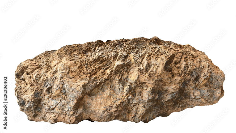 natural brown rock isolated on white background natural brown rock isolated on white background