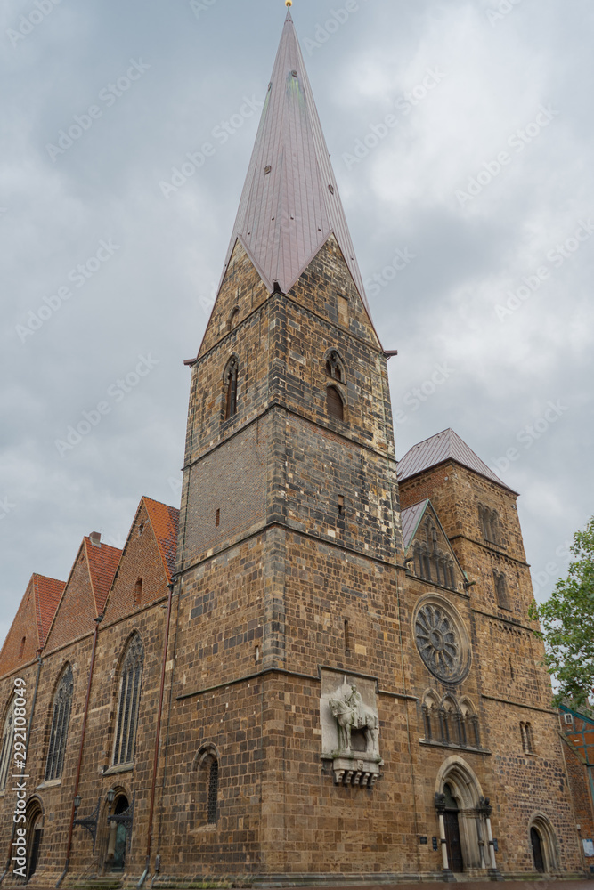 Image of the Church Of Our Lady in Bremen, Germany. Northern facade.