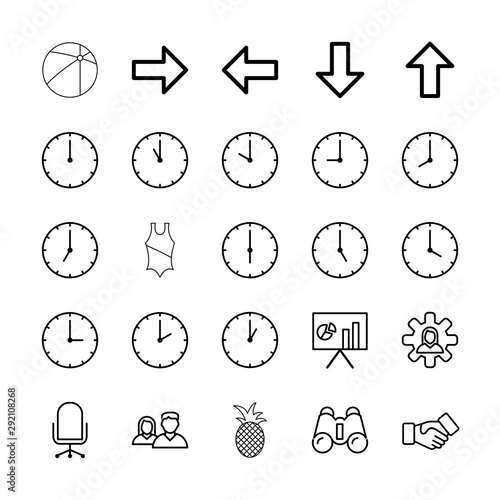  creative universal icon set of 25