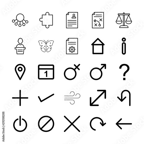 25 icon set of Universal for your website and project