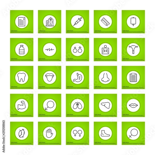 25 decent icon sheet of universal