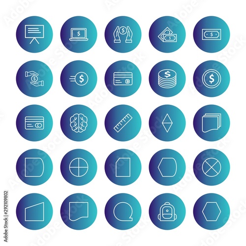 25 decent icon sheet of universal