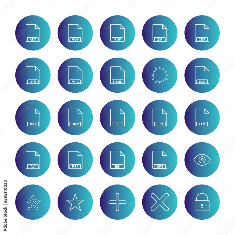 25 icon set of Universal for your website and project 25 icon set of Universal for your website and project