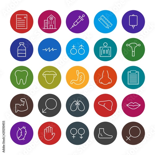 25 decent icon sheet of universal