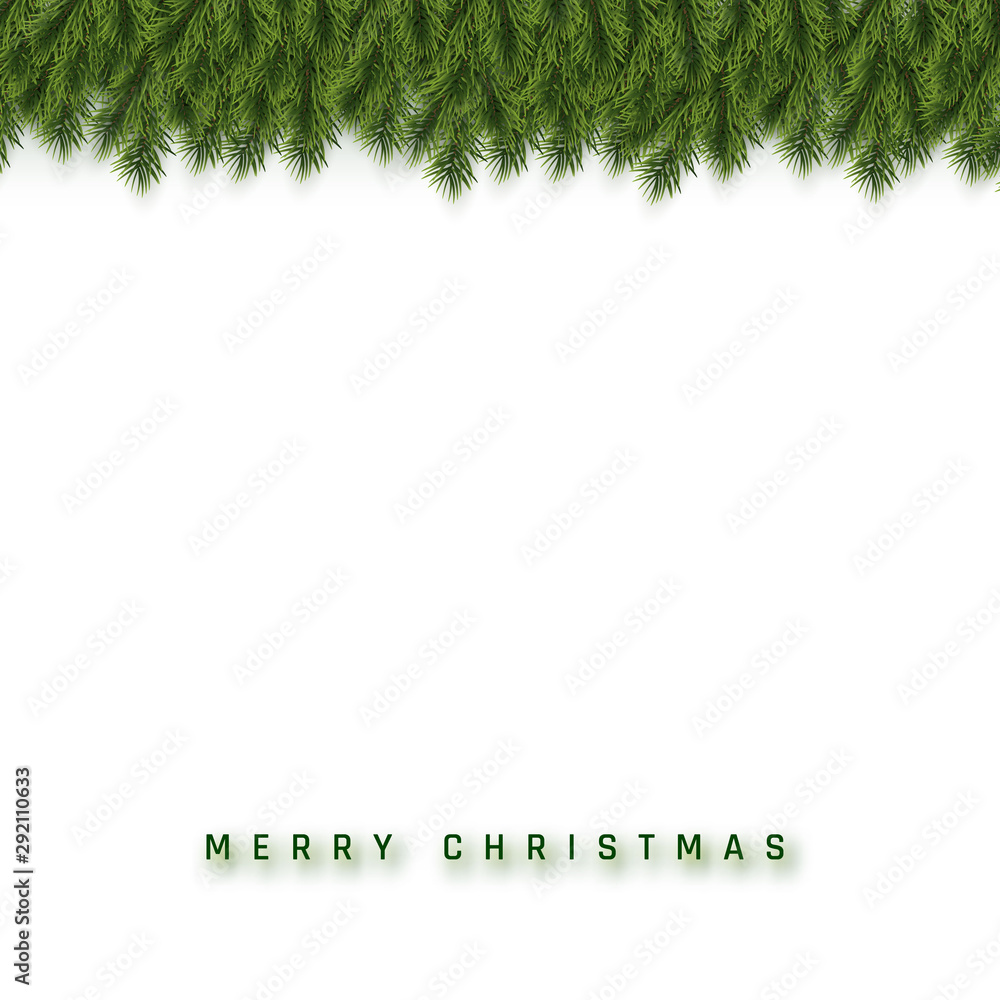 Festive Christmas or New Year Background. Christmas Fir-Tree Branches. Holiday's Background. Vector illustration Festive Christmas or New Year Background. Christmas Fir-Tree Branches. Holiday's Background. Vector illustration