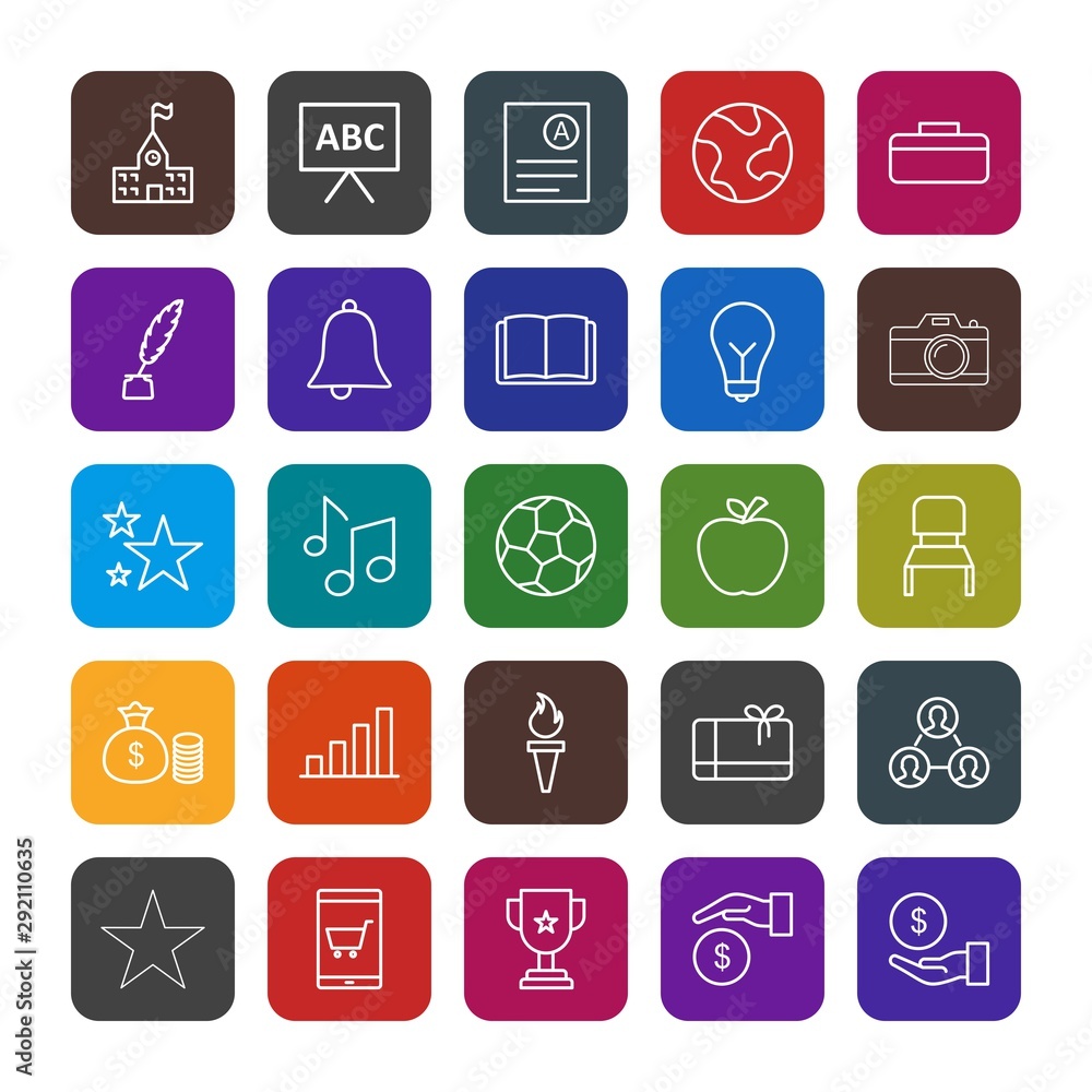 25 decent icon sheet of universal 25 decent icon sheet of universal