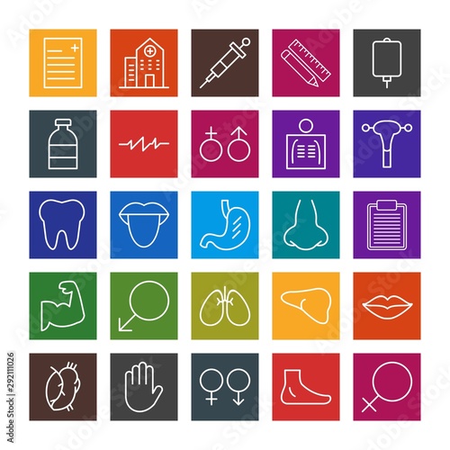 25 decent icon sheet of universal
