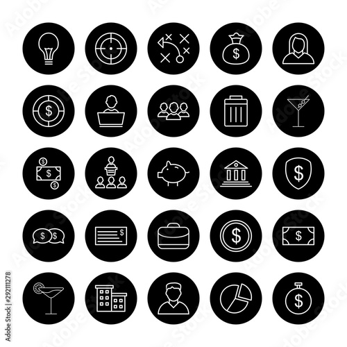 25 decent icon sheet of universal